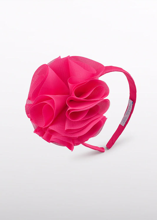 Haarspange Blumen Tüllstickerei 5415 weiß