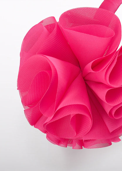 Haarspange Blumen Tüllstickerei 5415 weiß