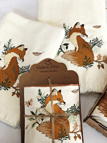 Baby gift set Fox in the Pine brown 14pcs