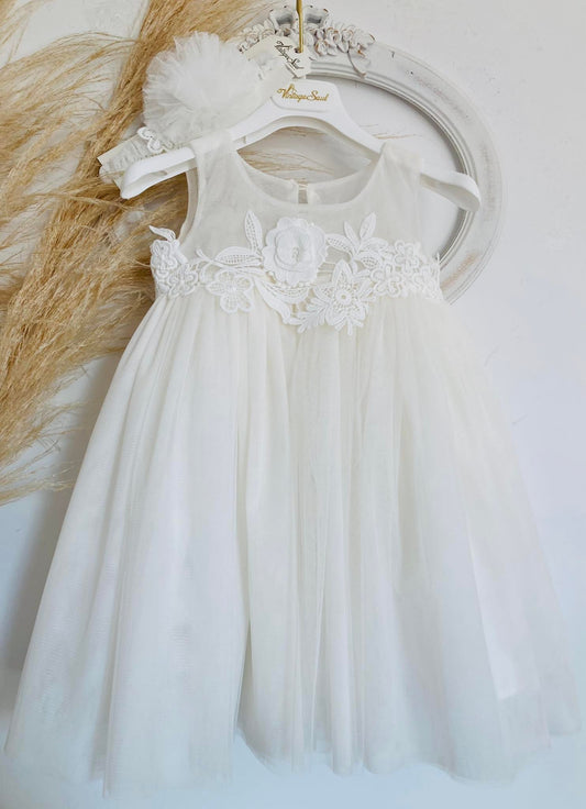 Christening dress DS23400 off-white 