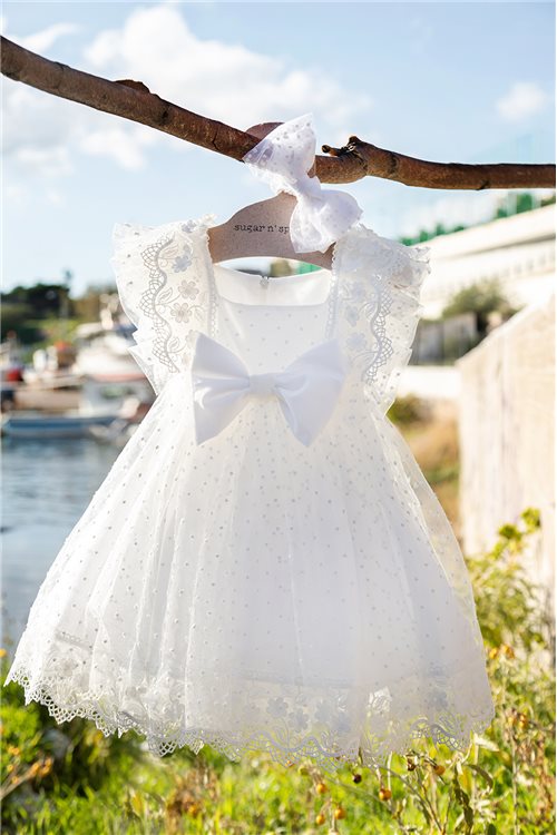 Taufset SEIDE weiß 2tlg