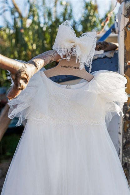 Βαπτιστικό σετ ΘΕΟΔΩΡΑ λευκό 2τμχ