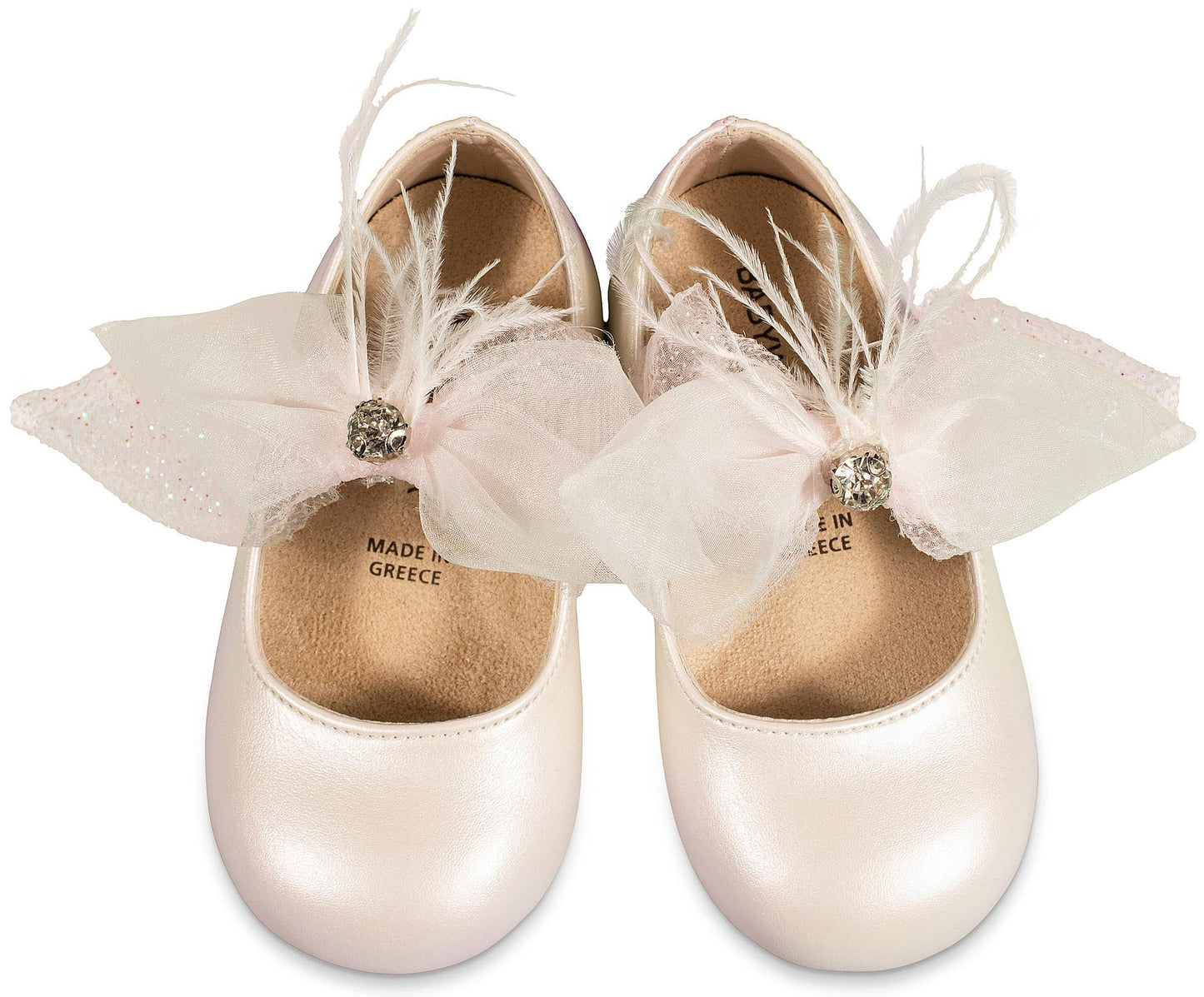 Babywalker Γοβάκι Μονή Μπαρέτα με Φιόγκο BS3562 Εκρού