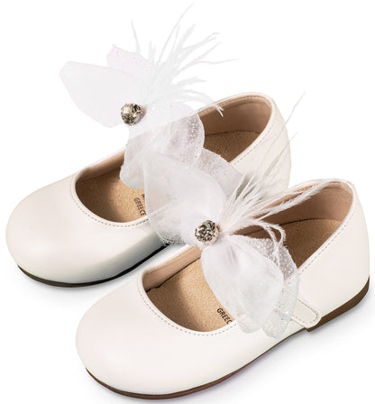 Babywalker Γοβάκι Μονή Μπαρέτα με Φιόγκο BS3562 Λευκό