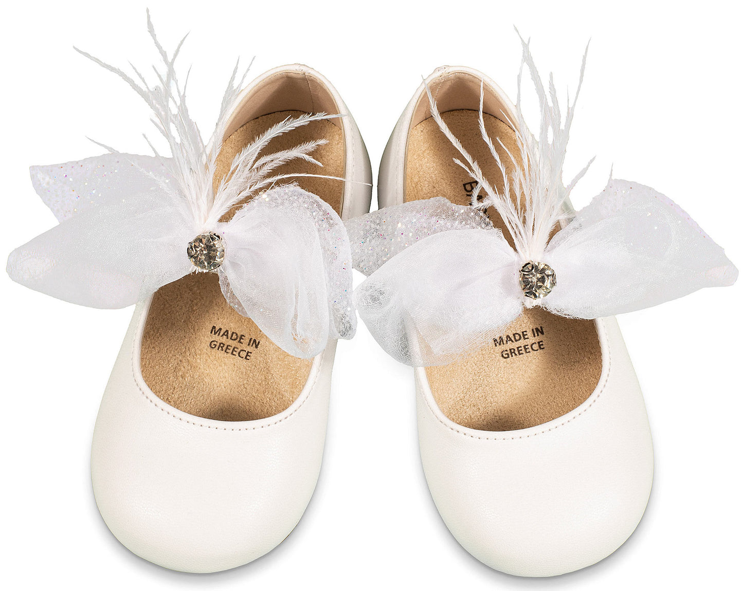 Babywalker Γοβάκι Μονή Μπαρέτα με Φιόγκο BS3562 Λευκό