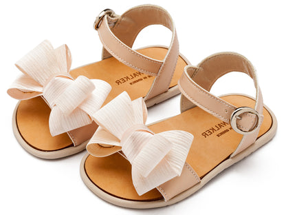 Babywalker Πέδιλο με Υφασμάτινο Φιόγκο BS3592 Nude