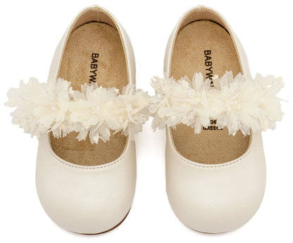 Babywalker Γοβάκι Μονή Μπαρέτα Διακοσμημένη  BS3602 Εκρού