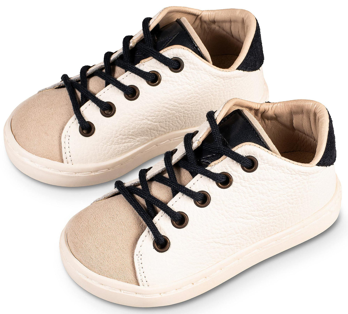 Tricolor Tie Sneaker BW4235 White Beige Blue
