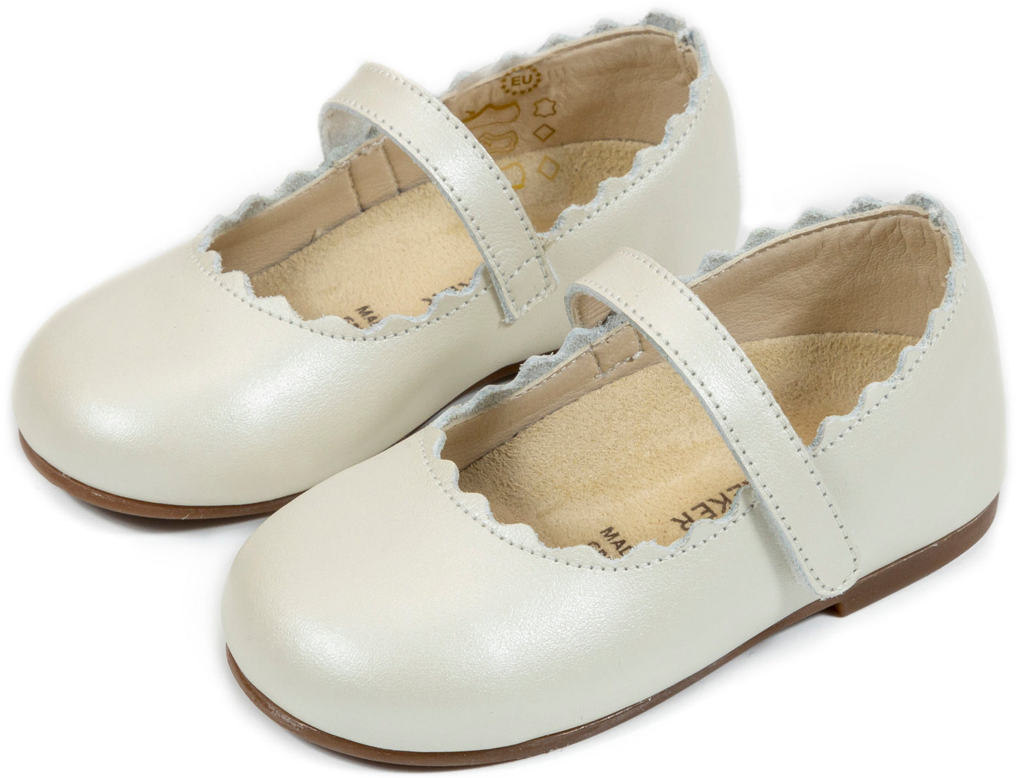 Babywalker French Slipper with Decorated Heel of Flowers BW4503