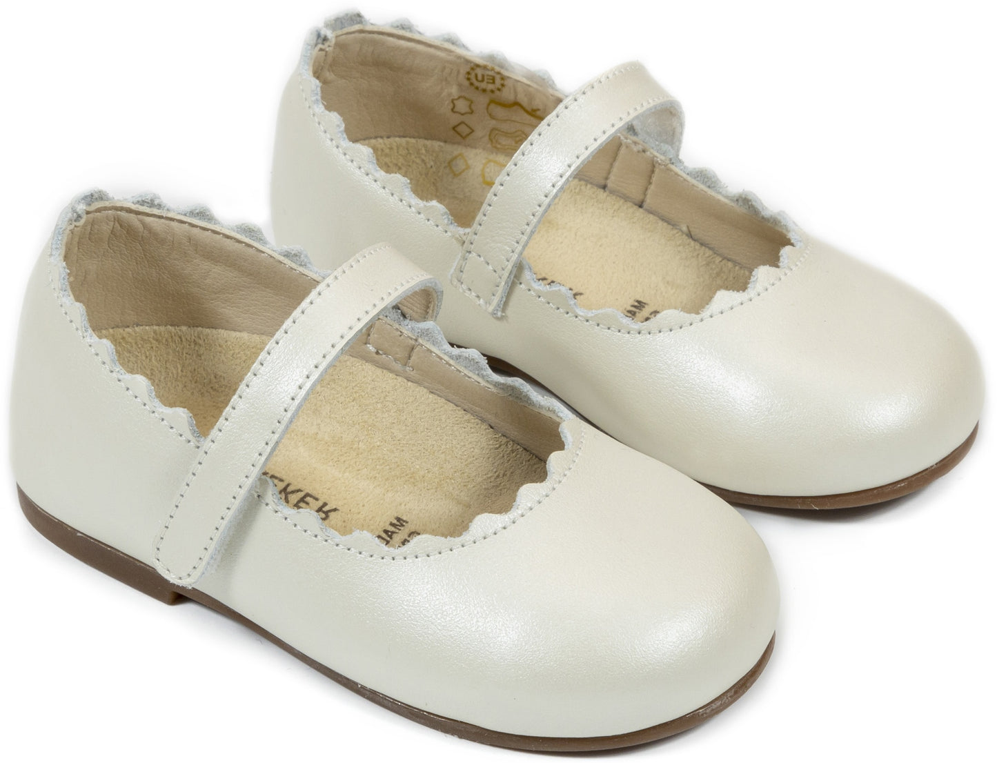 Babywalker French Slipper with Decorated Heel of Flowers BW4503