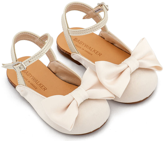 Babywalker French Slipper with Decorated Heel of Flowers BW4503