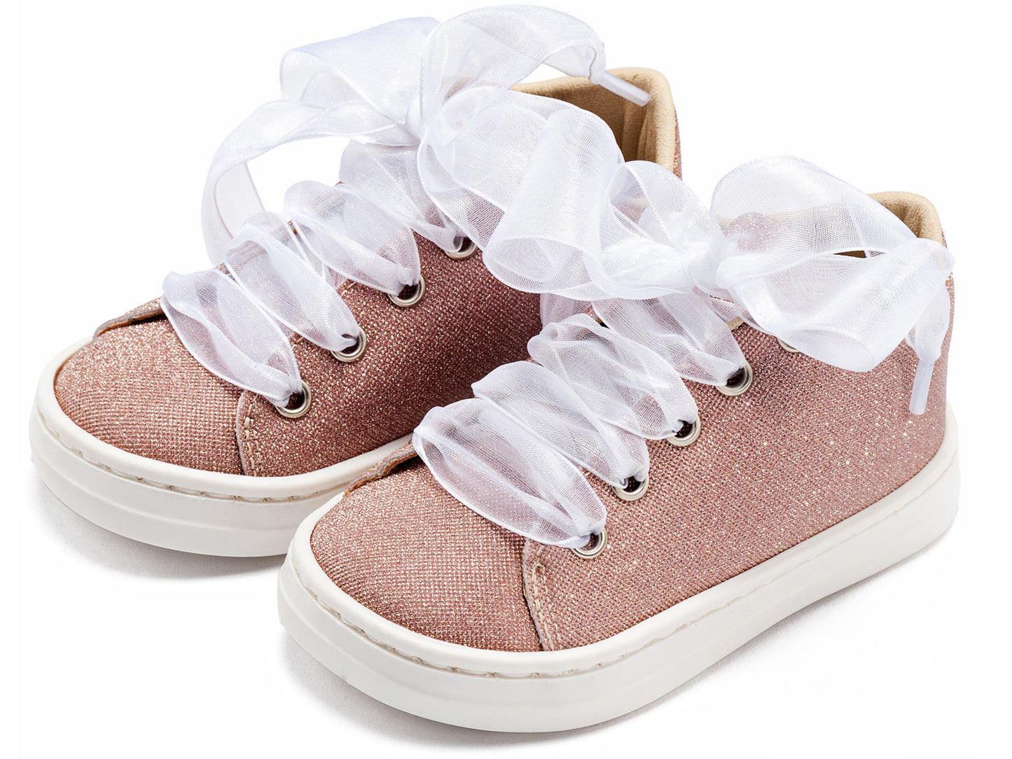 Babywalker Sneaker απο Ύφασμα και Δέσιμο Κορδέλα BW4864 Ροζ
