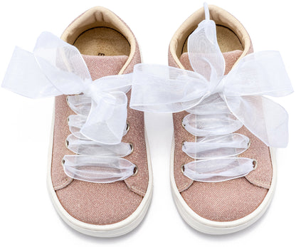 Babywalker Sneaker απο Ύφασμα και Δέσιμο Κορδέλα BW4864 Ροζ