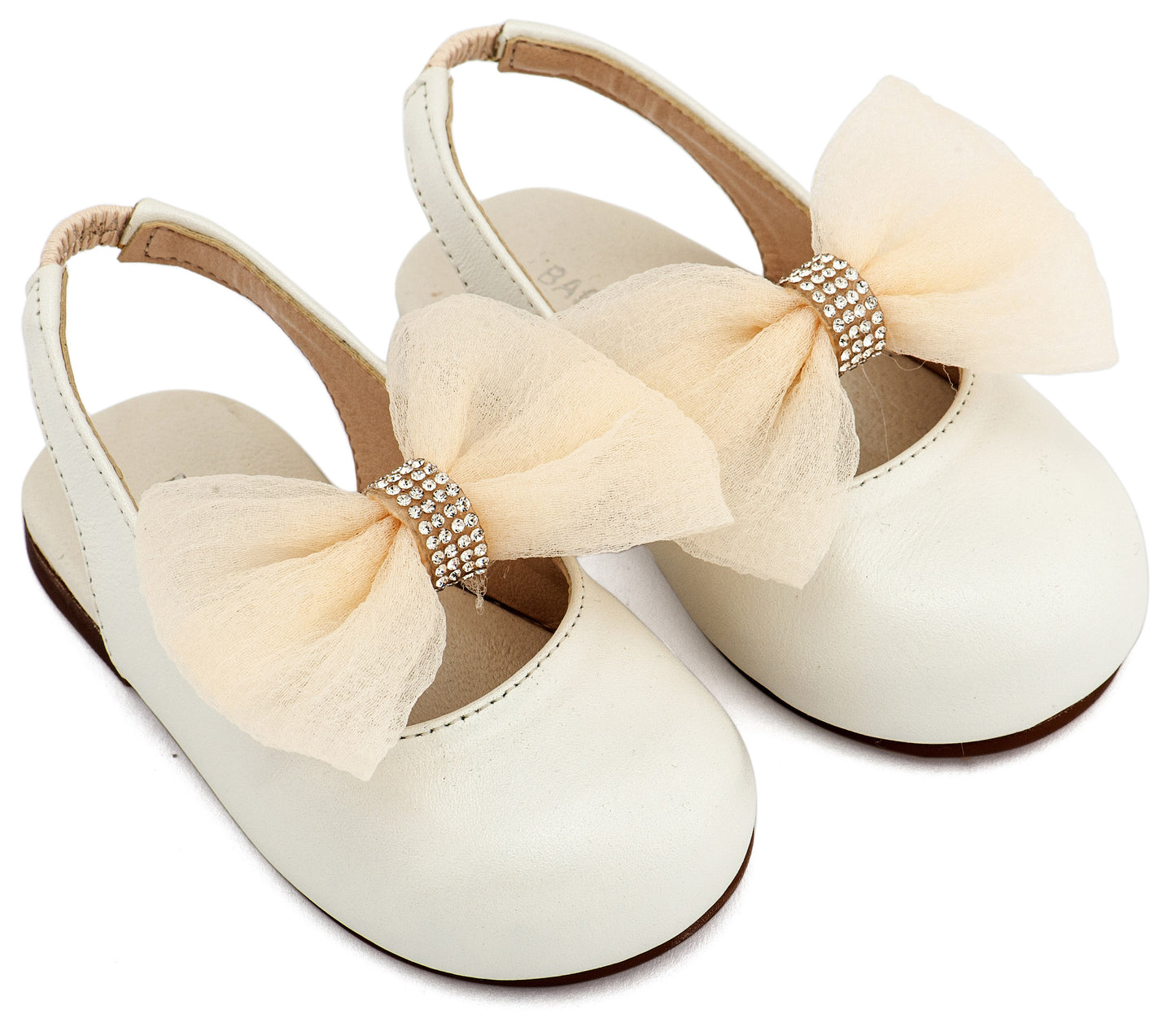 Babywalker French Slipper with Decorated Heel of Flowers BW4503