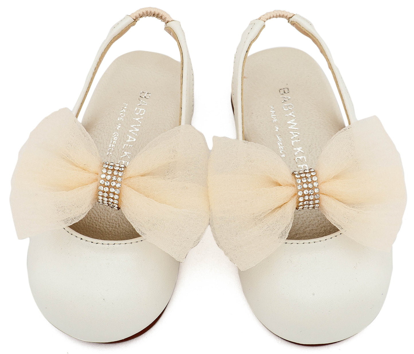 Babywalker French Slipper with Decorated Heel of Flowers BW4503