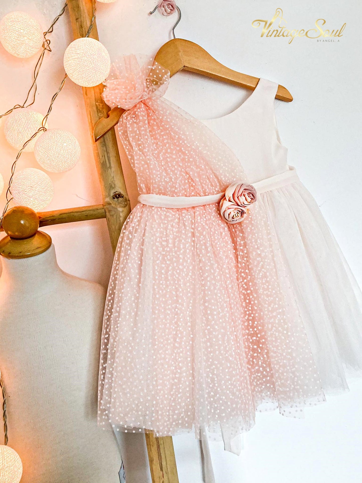 Christening dress DS22601 salmon