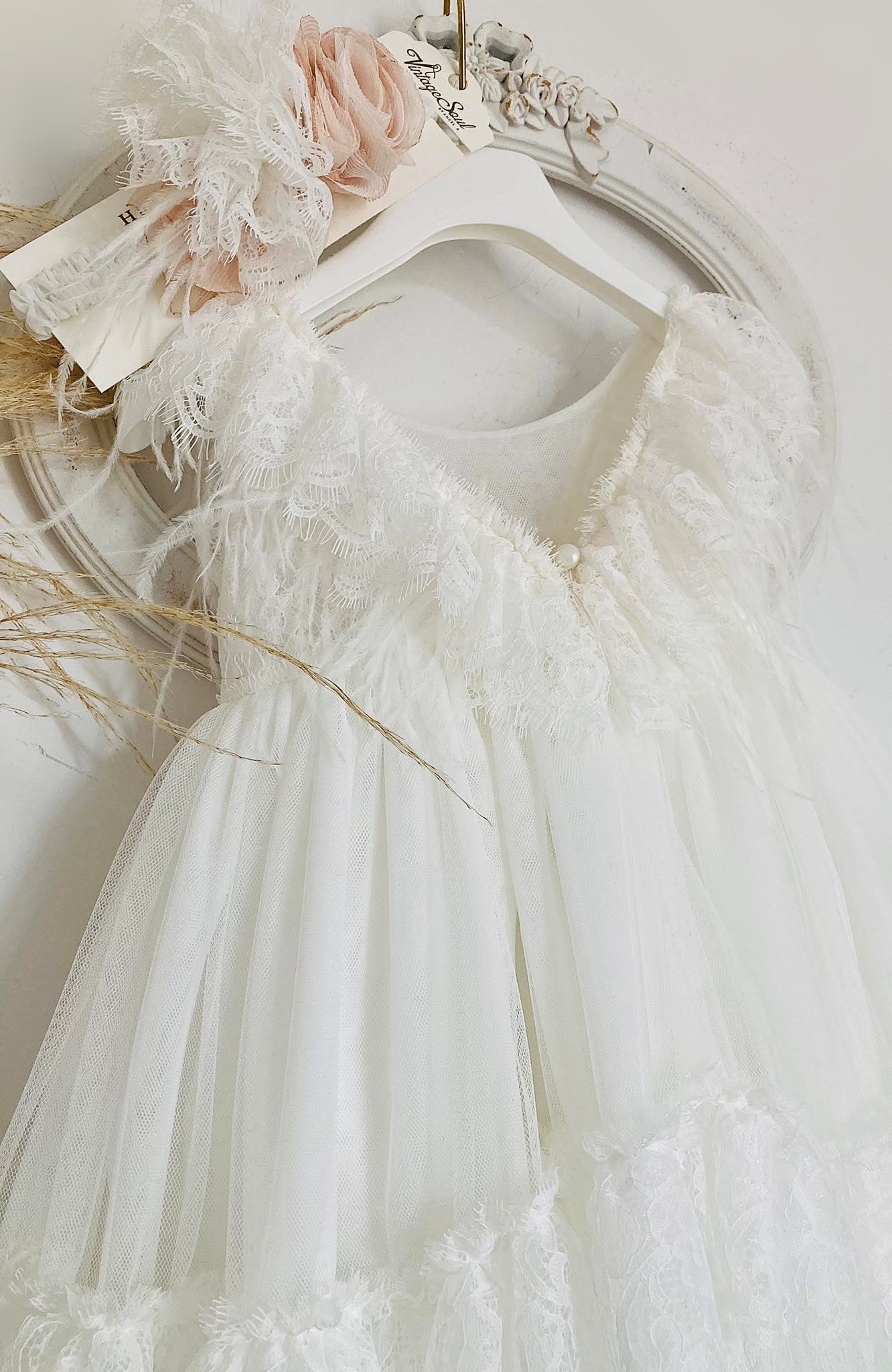 Christening dress DS24005 off-white 