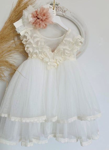 Christening dress DS24011 off-white 