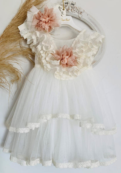 Christening dress DS24011 off-white 