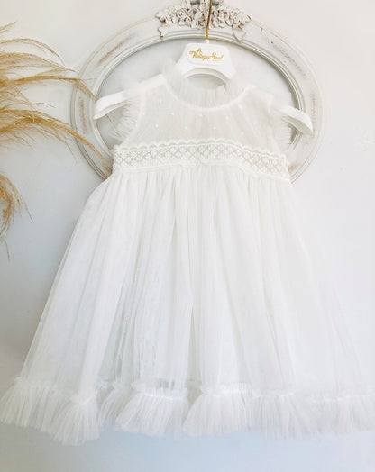 Christening dress DS24015 off-white 