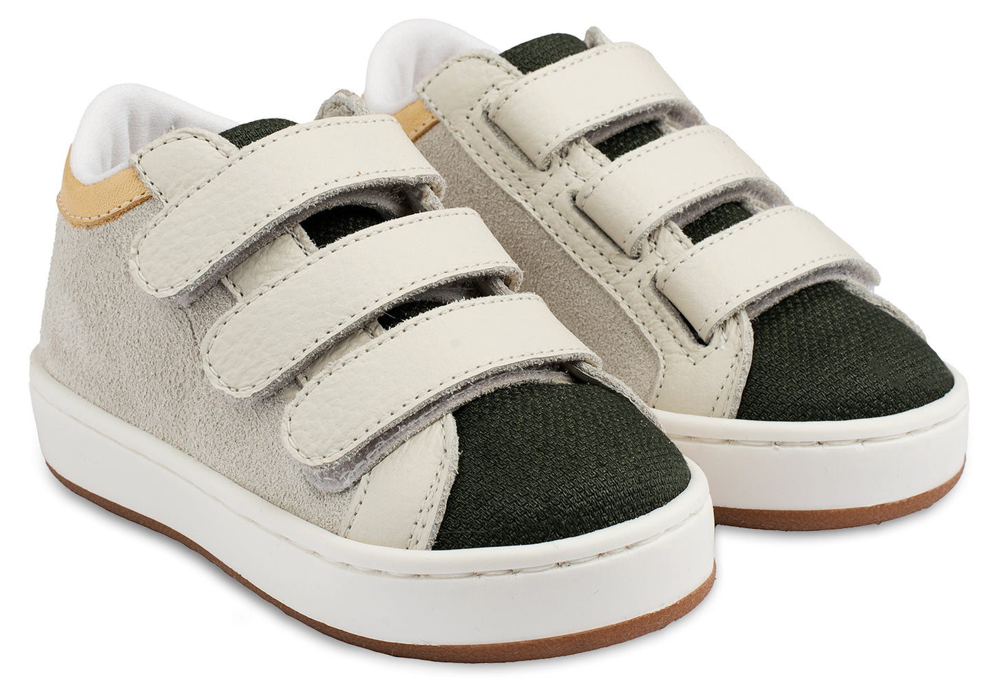 Zweifarbiger Sneaker Triple Hratz EXC5174 Weiß Khaki