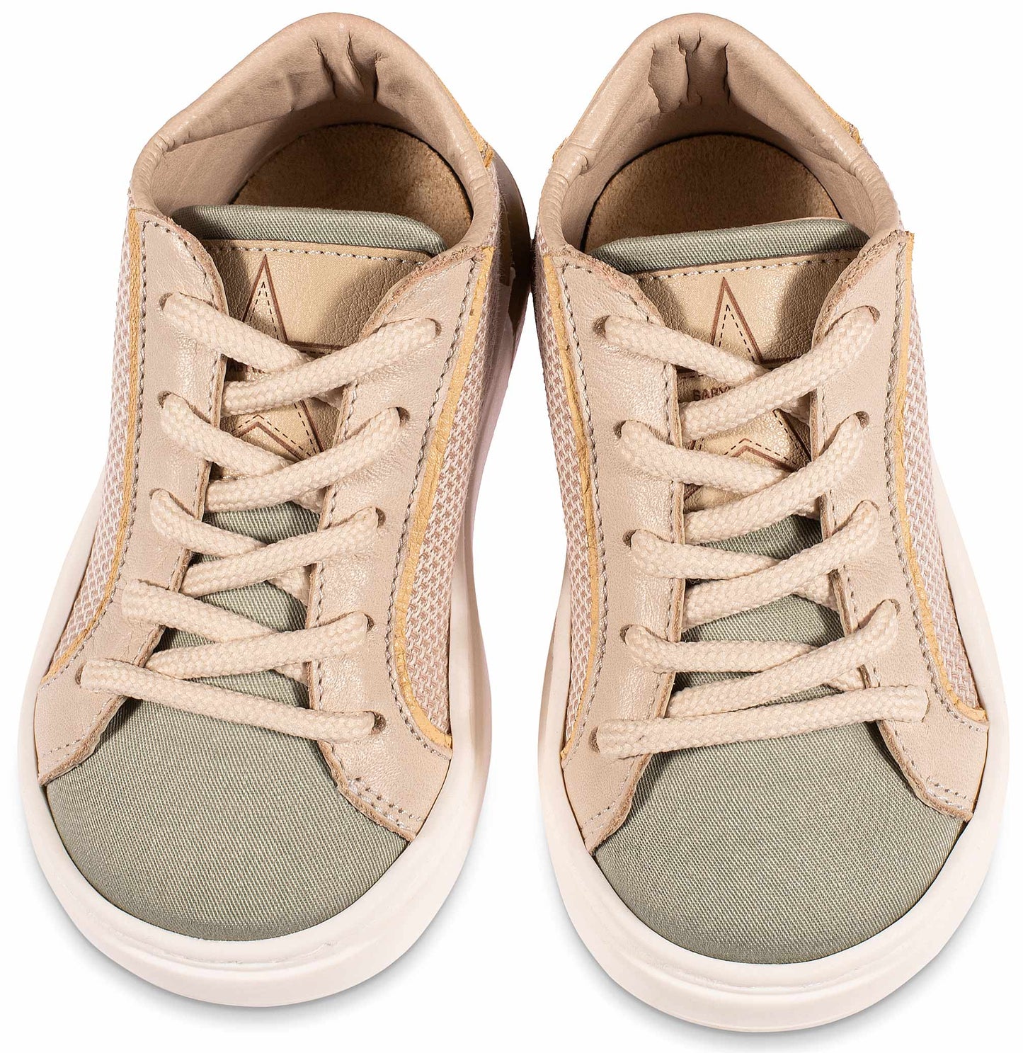 Zweifarbiger Schnürsneaker EXC5280 Beige Mint 