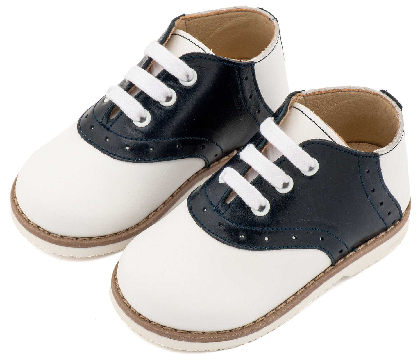 Babywalker Δίχρωμο Δετό Brogue EXC5318 Λευκό Μπλε