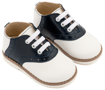 Babywalker Δίχρωμο Δετό Brogue EXC5318 Λευκό Μπλε