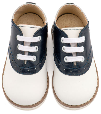 Babywalker Δίχρωμο Δετό Brogue EXC5318 Λευκό Μπλε