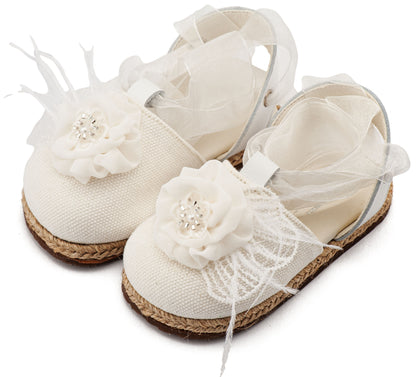 Babywalker Εσπαντρίγια με Χειροποίητο Διακοσμητικό με Πούπουλα EXC5905 Λευκό