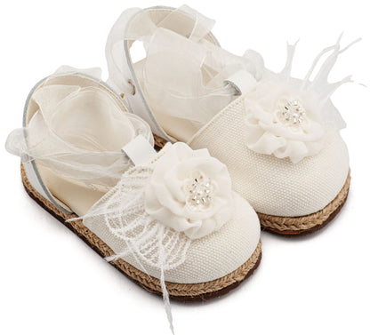 Babywalker Εσπαντρίγια με Χειροποίητο Διακοσμητικό με Πούπουλα EXC5905 Λευκό