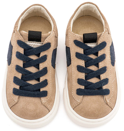 Babywalker Δίχρωμο Sneaker Δετό EXC8002 Μπεζ Μπλε