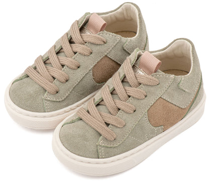 Babywalker Δίχρωμο Sneaker Δετό EXC8002 Μπεζ Μέντα