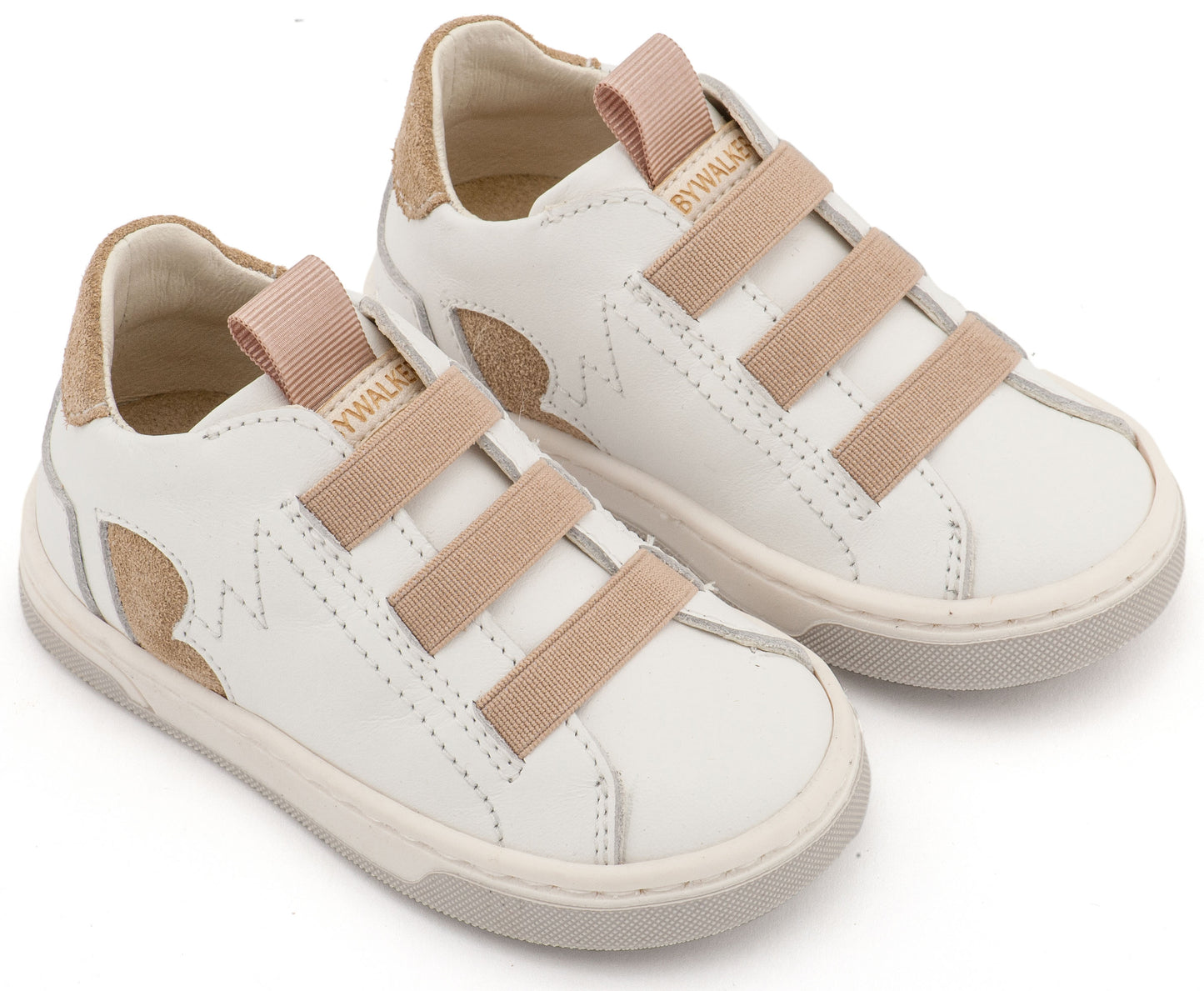 Babywalker Sneaker Παντοφλέ με Λαστιχάκια EXC8005 Λευκό Μπεζ