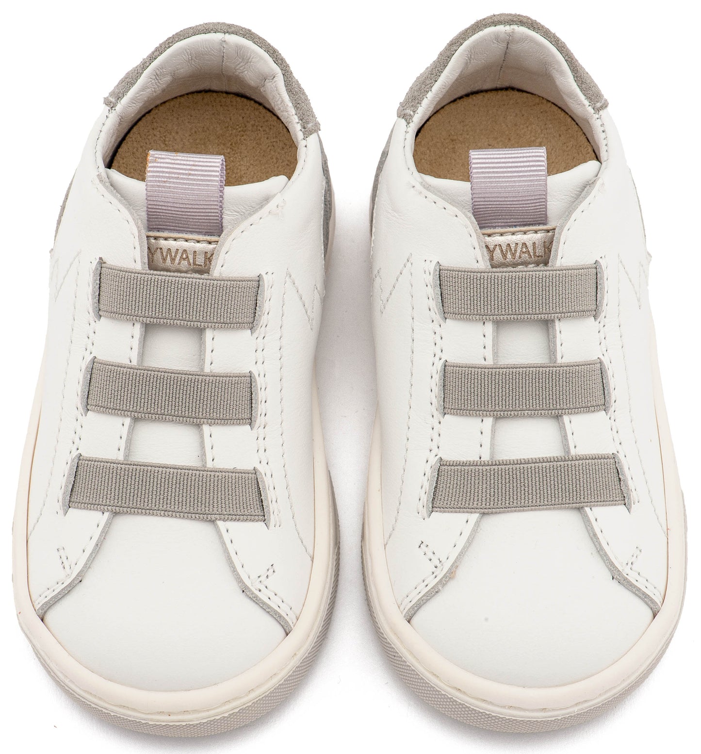Babywalker Sneaker Παντοφλέ με Λαστιχάκια EXC8005 Λευκό Γκρι