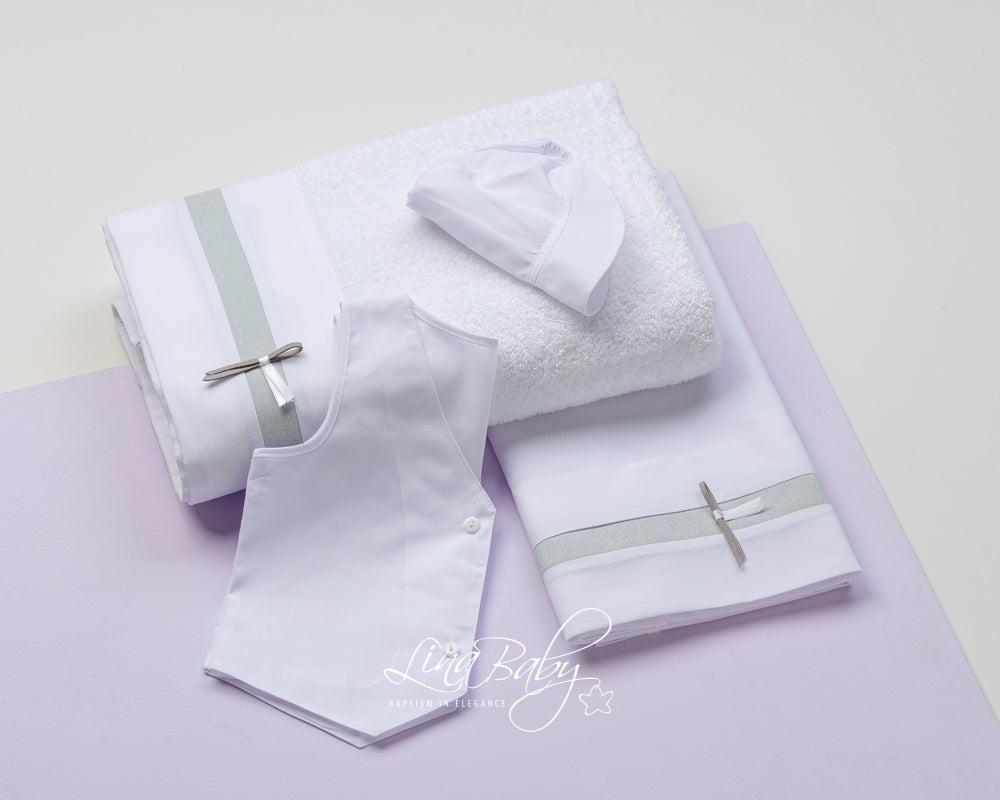 Baptismal oilcloth set Colin 1493 6pcs