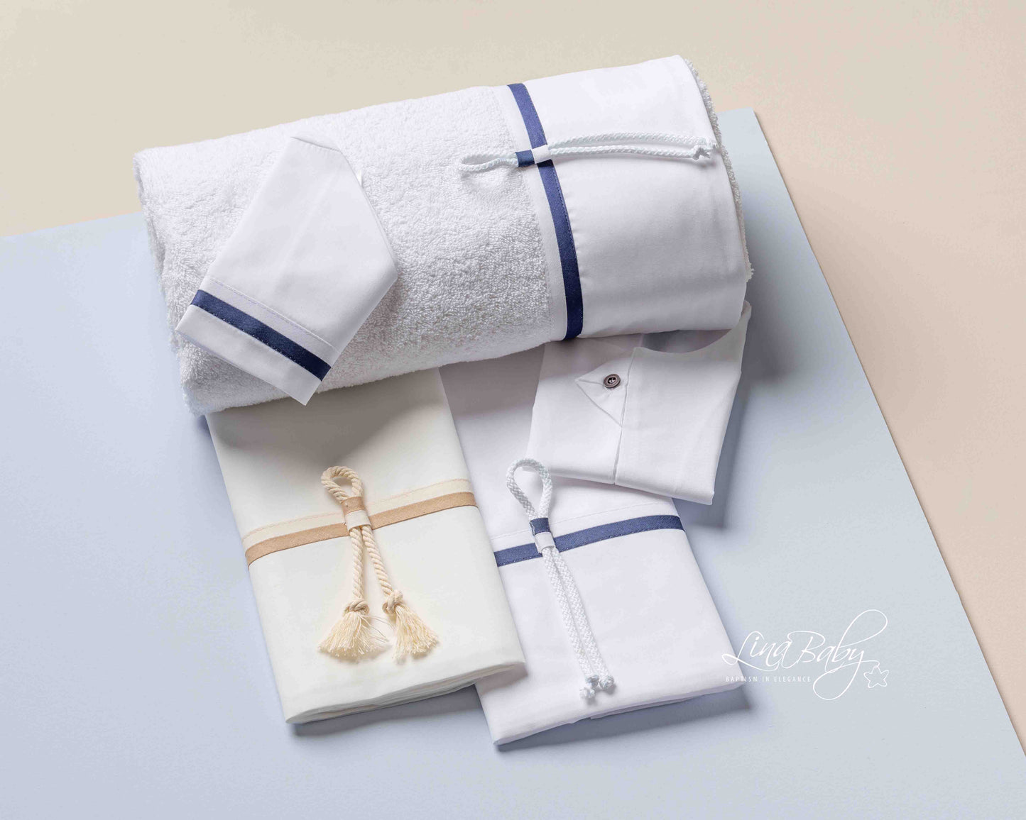 Nautical Rope Christening Cloth set 1540 6pcs