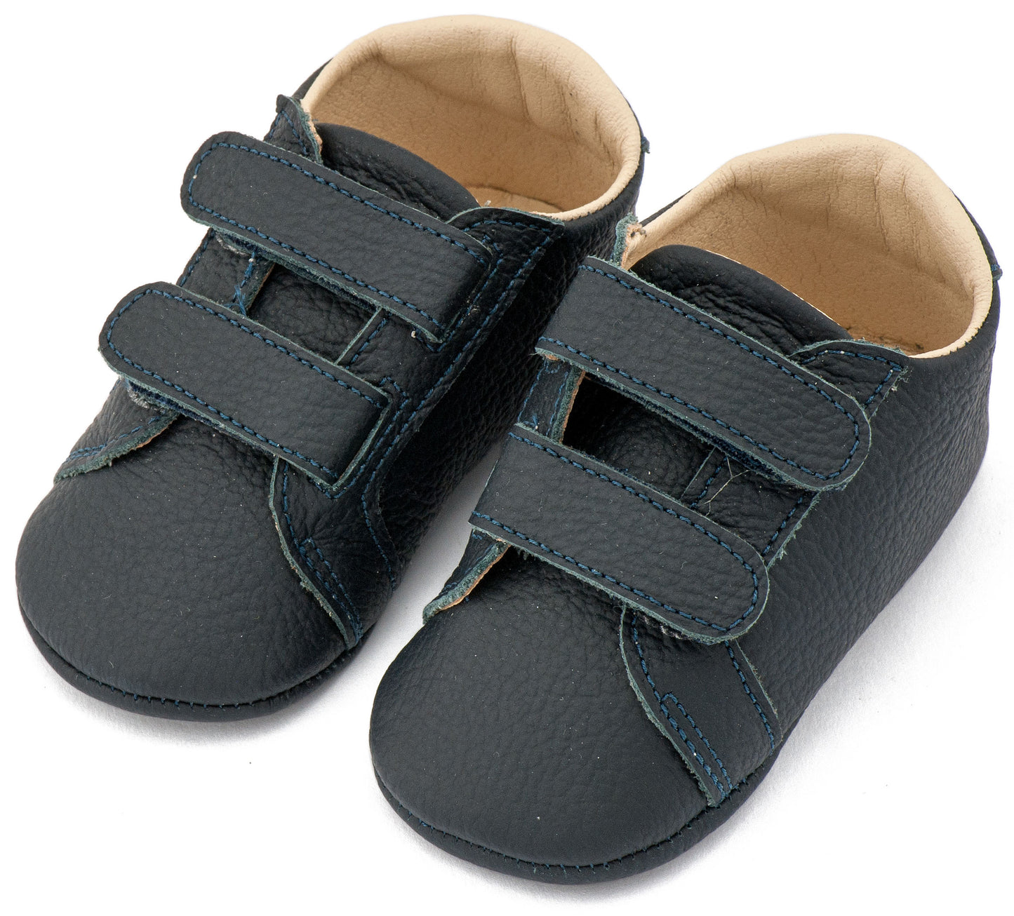 Babywalker Δερμάτινο Σνικερ με Χρατς MI1136 Μπλε