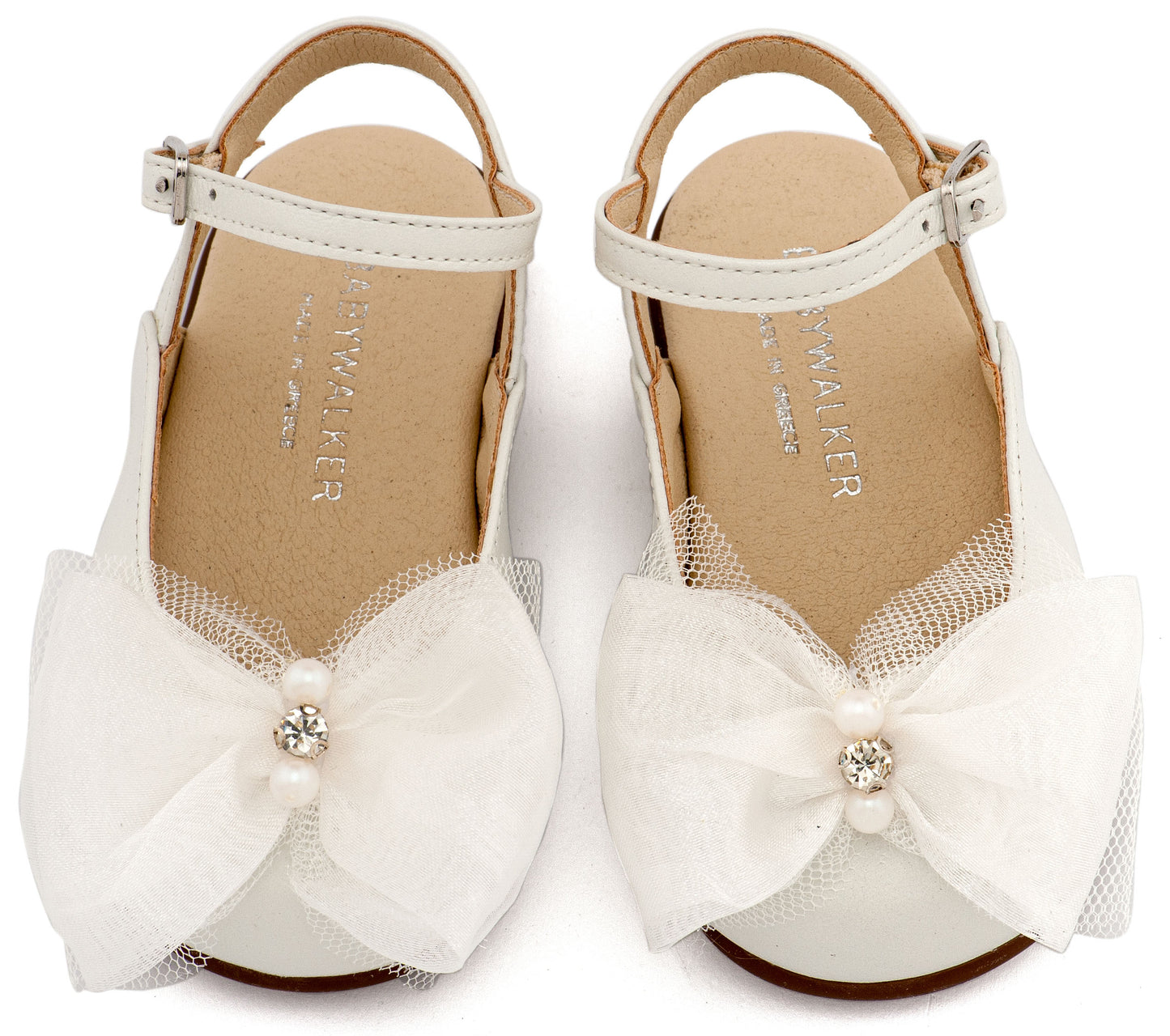 Babywalker Γαλλικό Σαμπό Διακοσμημένο με Φιόγκο Οργάντζας και Στρας PRI2661 Εκρού