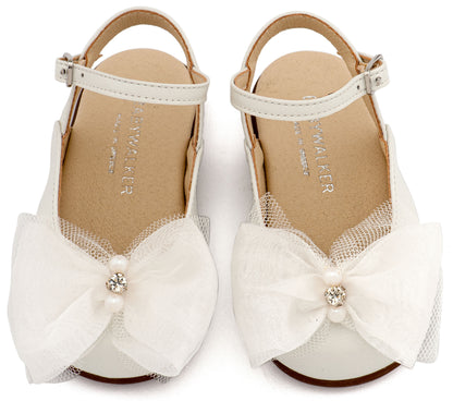 Babywalker Γαλλικό Σαμπό Διακοσμημένο με Φιόγκο Οργάντζας και Στρας PRI2661 Εκρού