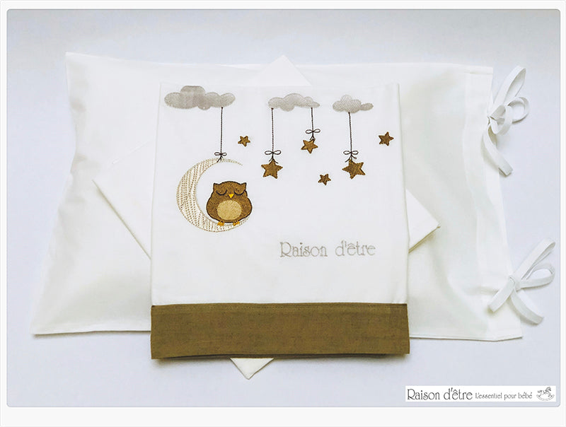 Baby dowry set Dreamy Owl brown 17pcs