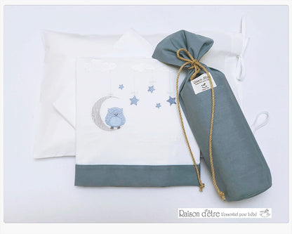 Baby gift set Dreamy Owl blue 17pcs