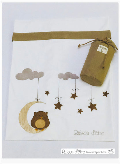 Baby dowry set Dreamy Owl brown 17pcs