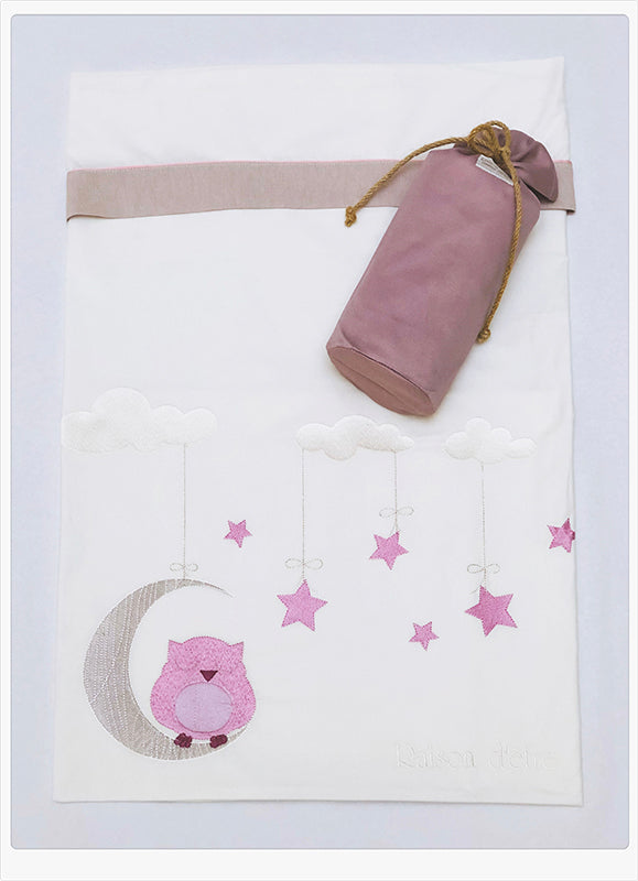 Baby dowry set Dreamy Owl pink 17pcs