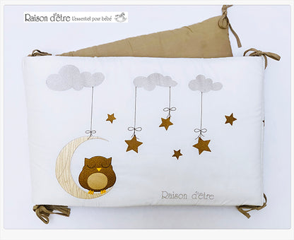 Baby dowry set Dreamy Owl brown 17pcs