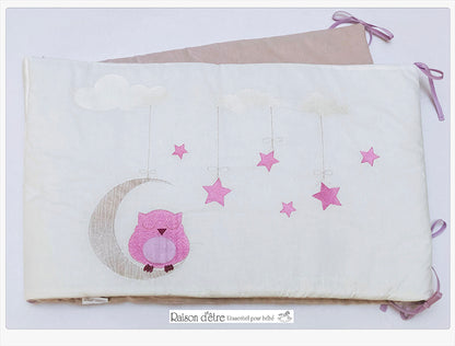 Baby dowry set Dreamy Owl pink 17pcs