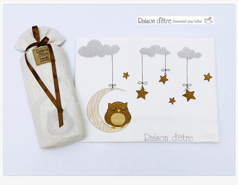 Baby dowry set Dreamy Owl brown 17pcs