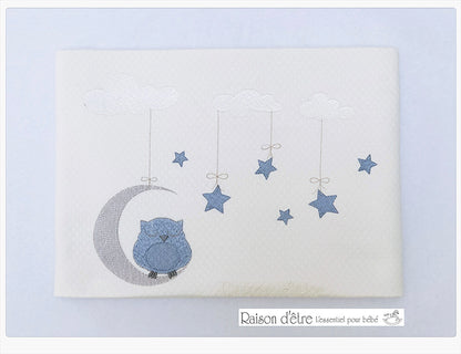 Baby gift set Dreamy Owl blue 17pcs