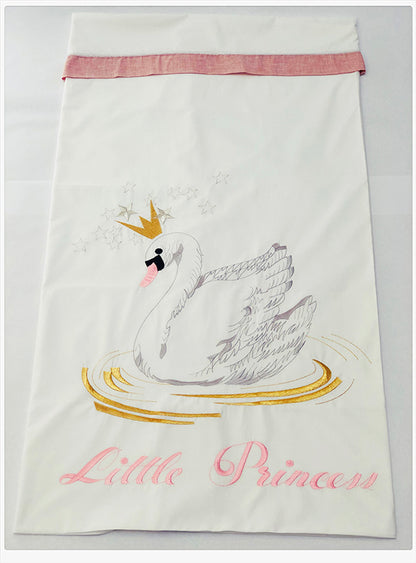 Baby gift set Swan with a Crown pink 17pcs