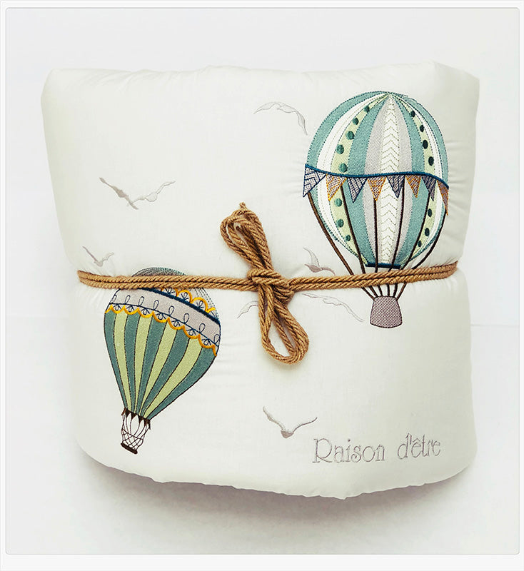 Baby gift set Hot Air Balloon green 14pcs